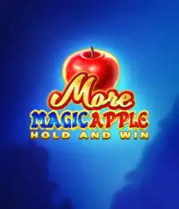 Discover the spellbinding allure of the More Magic Apple slot game by 3 Oaks Gaming, featuring a shimmering red apple on a rich blue background. This graphic portrays the enchanting theme with a touch of mystery. Ideal for lovers of magical themes, the vibrant color scheme and enticing design make this slot stand out. 